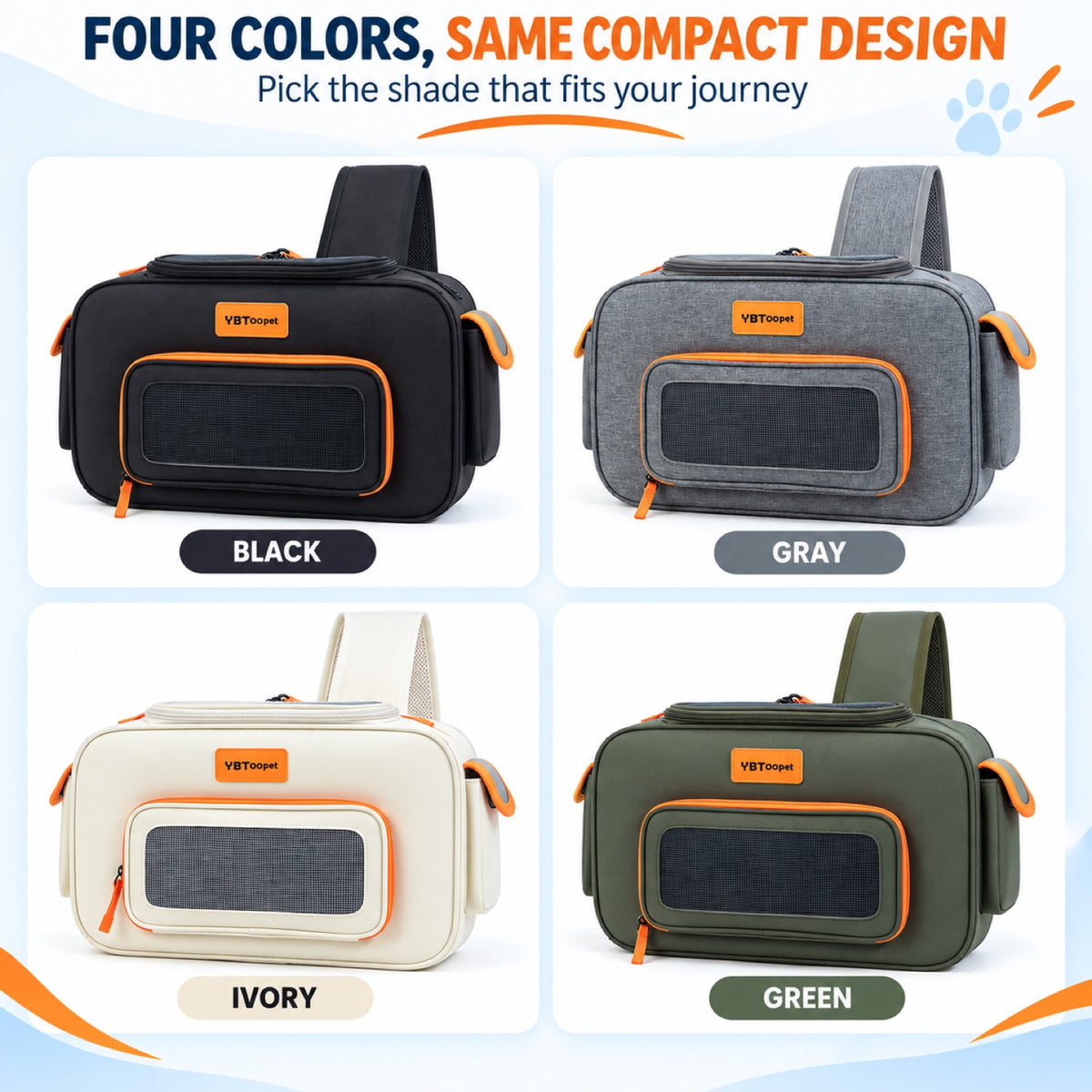 Foldable Front-Carry Pet Carrier, 4 Colors, By GAVPEPY image 7 - 6.jpg