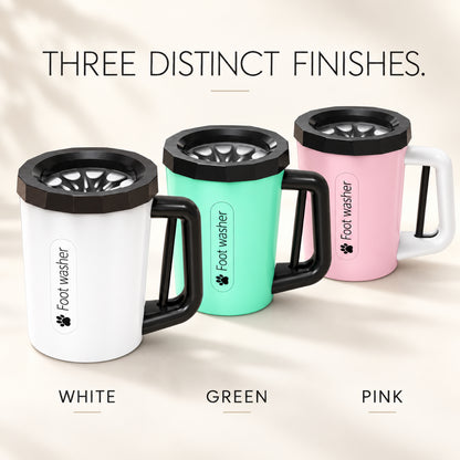 GAVPEPY Plastic Handled Paw Washer Cup, Sizes , White, Green, Pink, for cleaning paws after outdoor walks; reusable cup with the selected color and size shown in the product photos; review the selected variant photo for details image 6 - 6.jpg