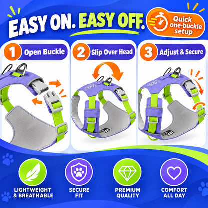 Quick-Dry Outdoor Dog Harness, 13 Colors and 5 Sizes, By GAVPEPY image 7 - 6.jpg