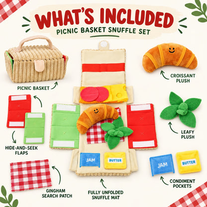 Plush Picnic Basket Hide-and-Seek Dog Toy Set, By GAVPEPY image 7 - 6.jpg