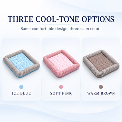 Ice Silk Stripe Cooling Pet Bed, 3 Colors & 4 Sizes, By GAVPEPY image 7 - 6.jpg