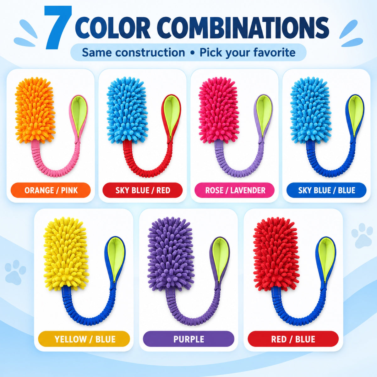Plush Rope Ball Dog Toy, 7 Colors, By GAVPEPY image 7 - 6.jpg