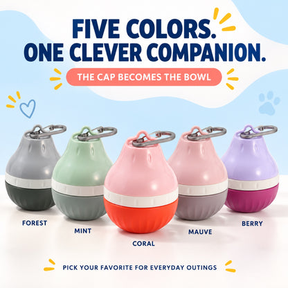 Compact Pet Water Dispenser, 220 or 420 mL, 5 Colors, By GAVPEPY image 7 - 6.jpg