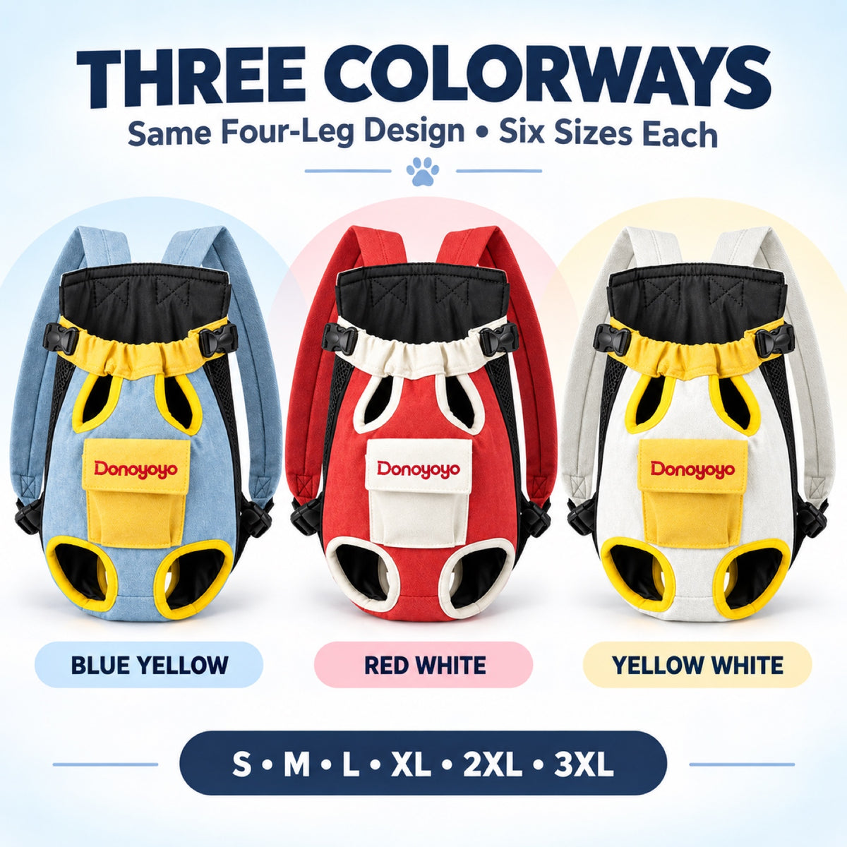 Four-Leg Pet Carrier Backpack, 3 Colors and 6 Sizes, By GAVPEPY image 7 - 6.jpg
