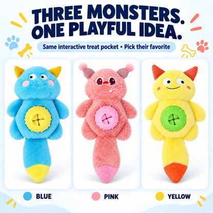 Plush Monster Treat-Dispensing Dog Toy, 3 Colors, By GAVPEPY image 7 - 6.jpg