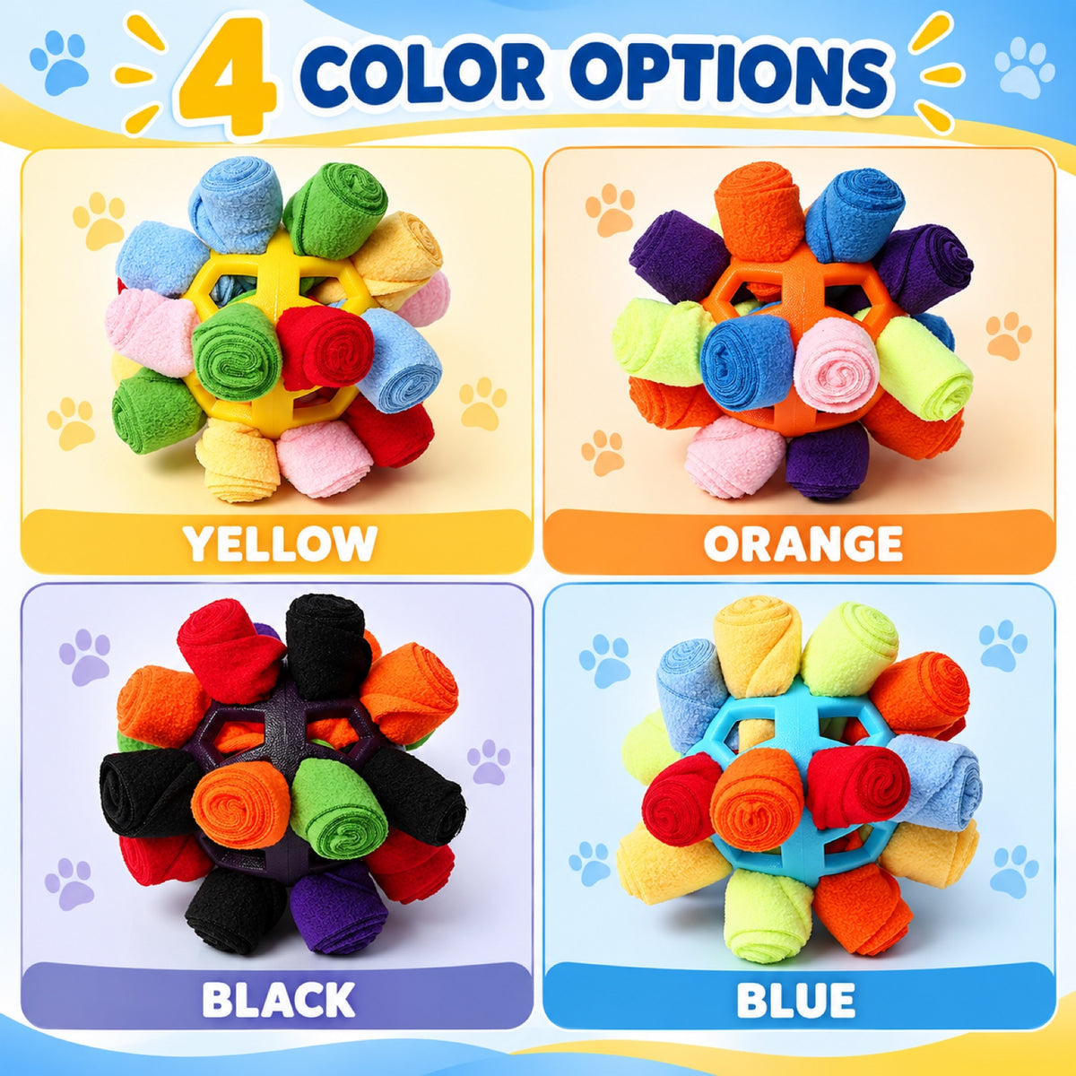 Cotton Rope Snuffle Ball Dog Toy, 4 Colors, By GAVPEPY image 7 - 6.jpg