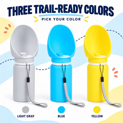 Foldable Silicone Travel Dog Water Bottle, 550 mL, 4 Options, By GAVPEPY image 7 - 6.jpg