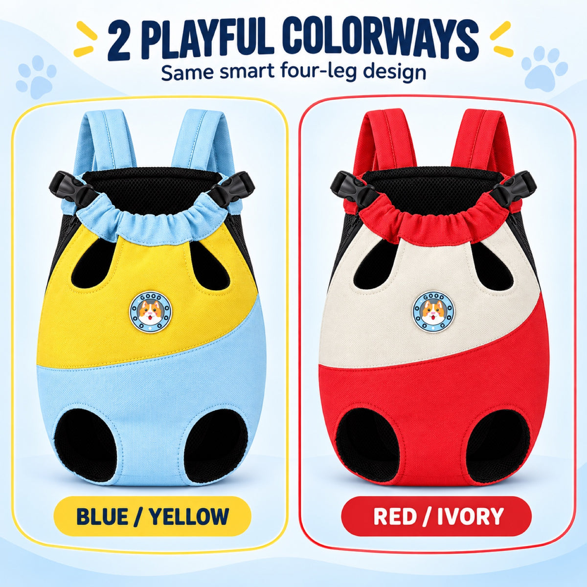 Four-Leg Pet Carrier Backpack, 2 Colors and 5 Sizes, By GAVPEPY image 7 - 6.jpg