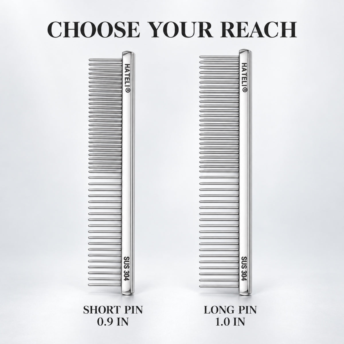 304 Stainless Steel Pet Face Comb, 2 Pin Lengths, By GAVPEPY image 7 - 6.jpg