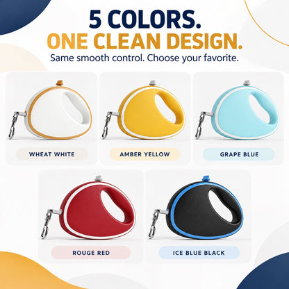 Two-Tone Retractable Dog Leash, 5 Colors, By GAVPEPY image 7 - 6.jpg