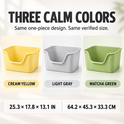 GAVPEPY Extra Large High-Sided Cat Litter Box, 3 Options image 7 - 6.jpg