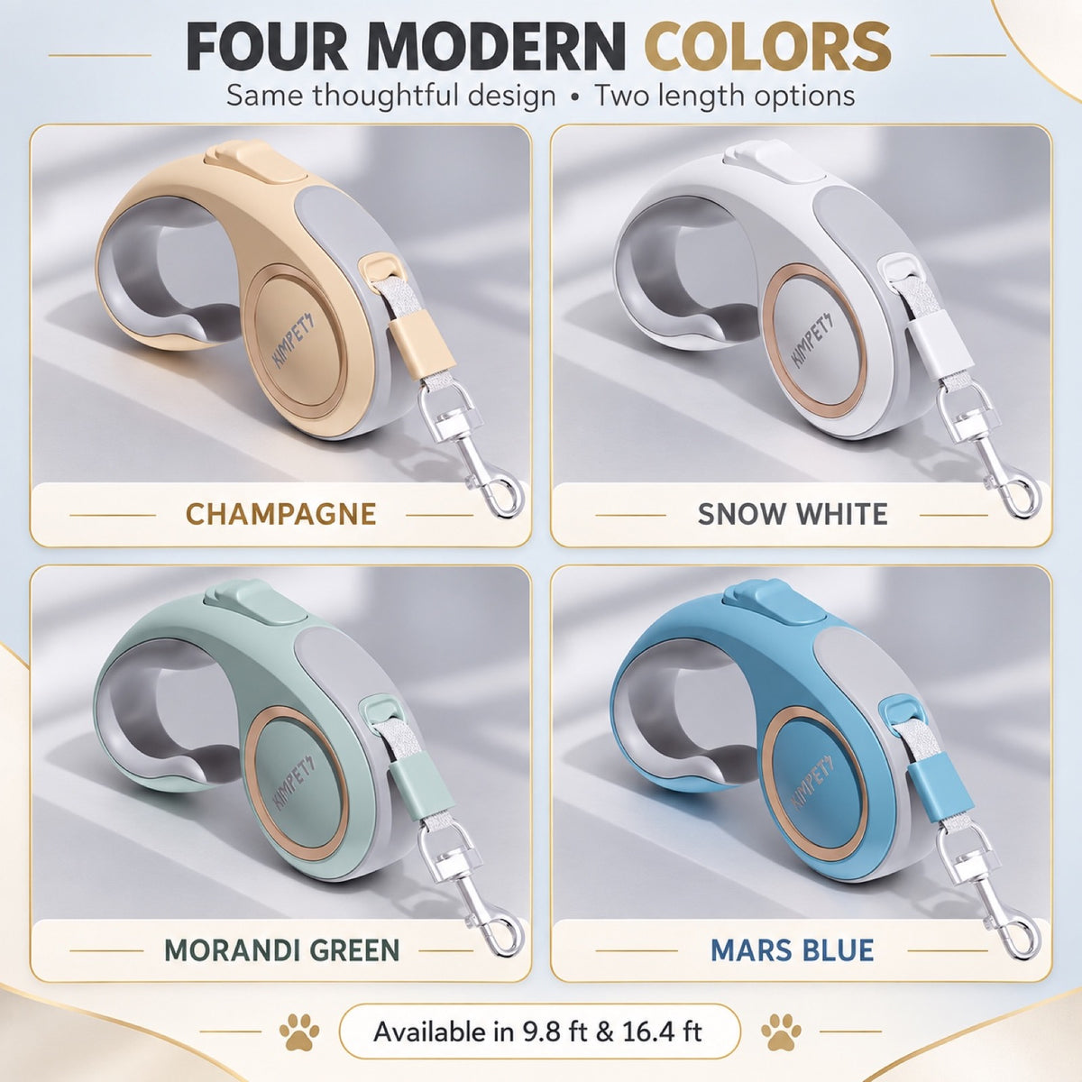 Premium Retractable Dog Leash, 4 Colors and 2 Lengths, By GAVPEPY image 7 - 6.jpg