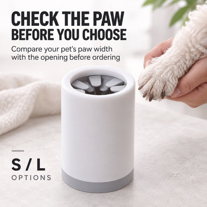 GAVPEPY PP plastic Pet Paw Cleaning Cup, Sizes S, L, Gray, Pink, Green, for cleaning paws after outdoor walks; reusable cup with the selected color and size shown in the product photos; review the selected variant photo for details image 6 - 6.jpg