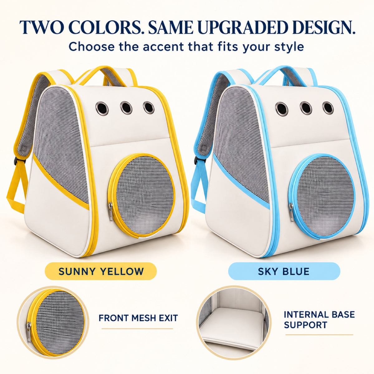 Reinforced Foldable Pet Backpack, 2 Colors, By GAVPEPY image 7 - 6.jpg