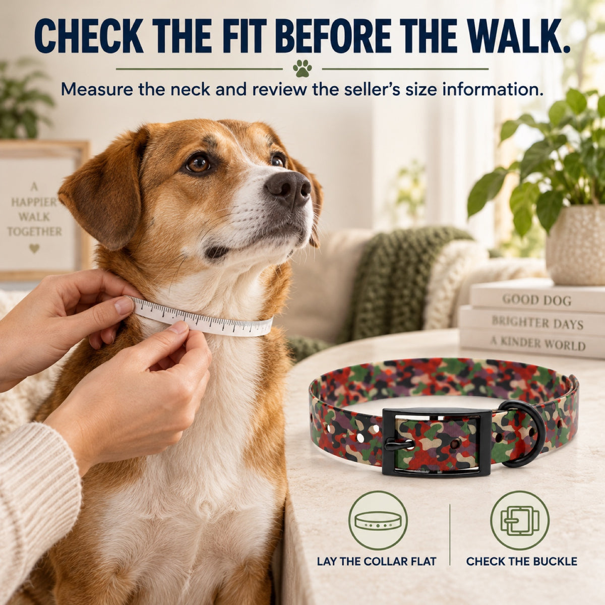 GAVPEPY TPU Camouflage Dog Collar, Size One Size, Muted Olive Rust Camo, Red Green Camo, Forest Green Camo, Tan Brown Camo, for daily dog walks and outdoor wear; adjustable neckwear with the selected finish and fit shown in the product photos image 7 - 6.jpg