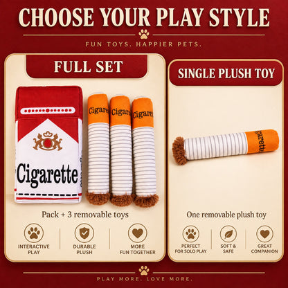 Plush Cigarette Squeaky Dog Toy, 2 Options, By GAVPEPY image 7 - 6.jpg