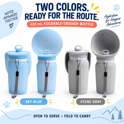 Collapsible Silicone Pet Water Bottle, 620 mL, 4 Colors, By GAVPEPY image 7 - 6.jpg