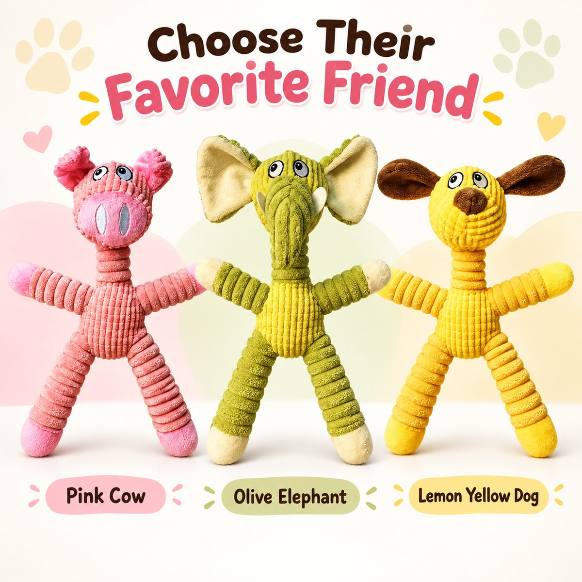 Plush Fabric Plush Squeaky Dog Toy, 3 Styles, By GAVPEPY image 7 - 6.jpg
