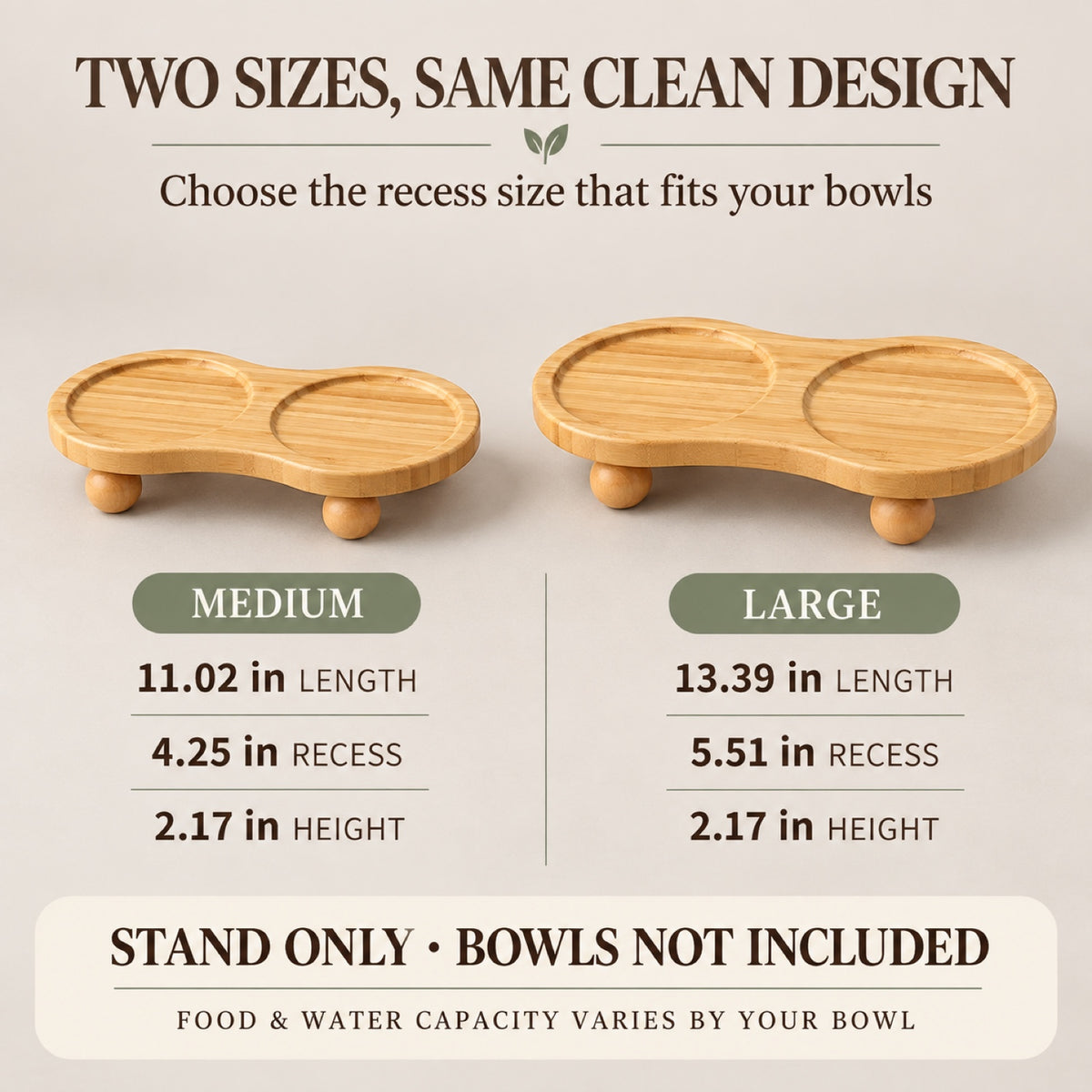 Elevated Double-Bowl Pet Feeding Stand, 2 Sizes, By GAVPEPY image 7 - 6.jpg