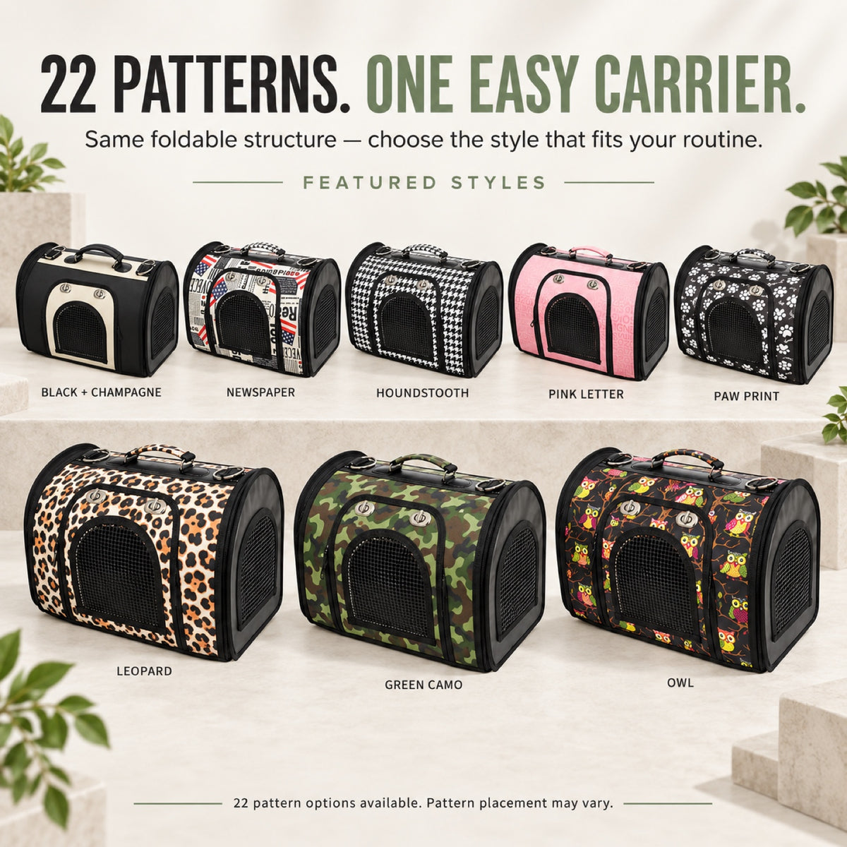 Foldable Pet Carrier Backpack, 3 Sizes and 22 Patterns, By GAVPEPY image 7 - 6.jpg