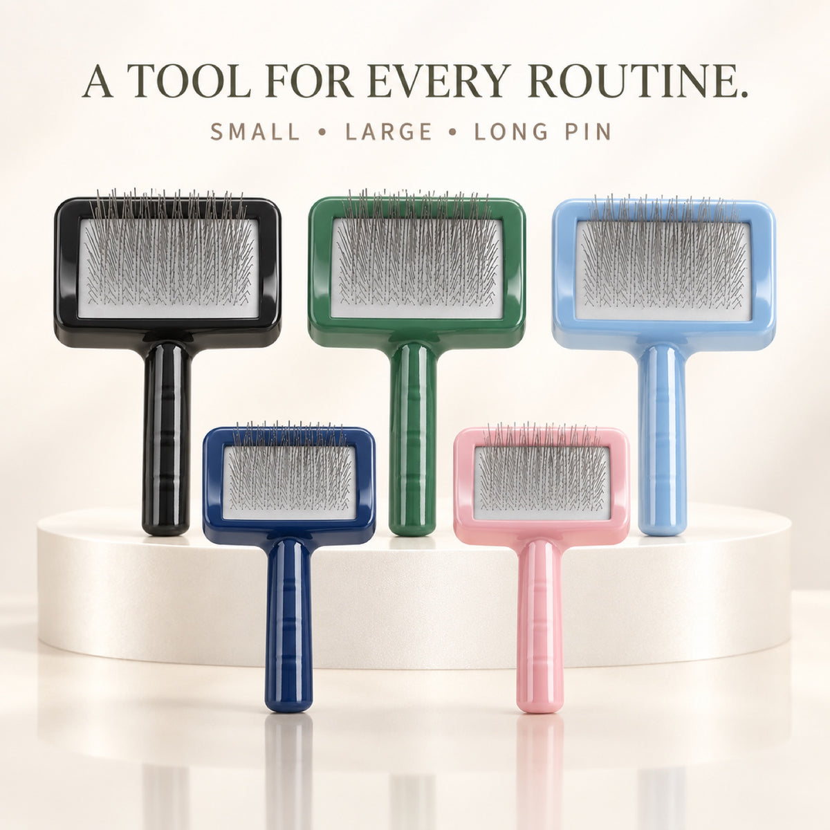 Pet Slicker Brush, 2 Sizes and 5 Colors, By GAVPEPY image 7 - 6.jpg