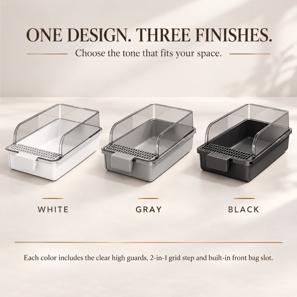 GAVPEPY High-Sided Cat Litter Box, 3 Options image 7 - 6.jpg