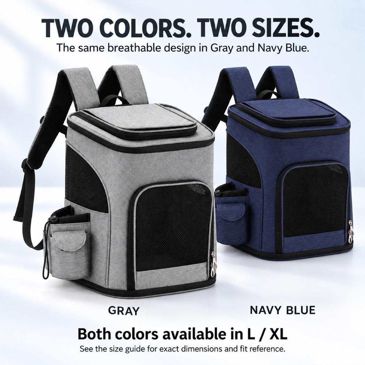 Large Ventilated Pet Backpack, 2 Sizes, 2 Colors, By GAVPEPY image 7 - 6.jpg