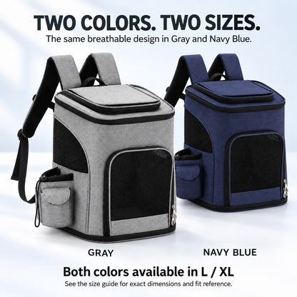 Large Ventilated Pet Backpack, 2 Sizes, 2 Colors, By GAVPEPY image 7 - 6.jpg