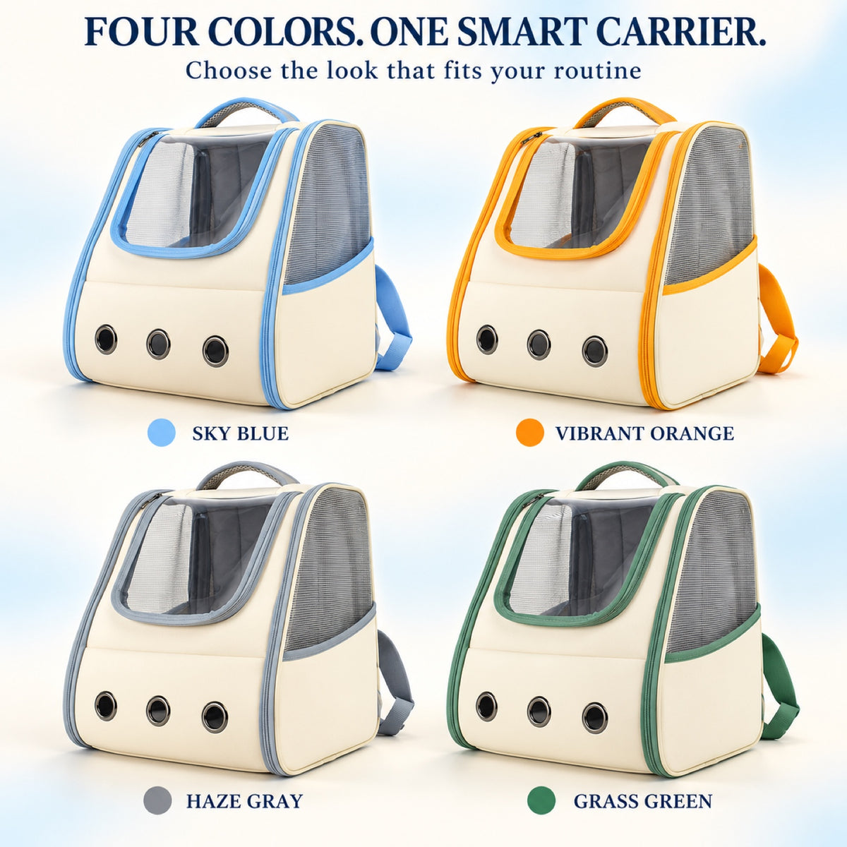 Foldable Ventilated Pet Backpack, 4 Colors, By GAVPEPY image 7 - 6.jpg