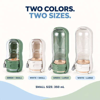 Foldable Pet Water Bottle with Two Bowl Sizes, 350 mL, By GAVPEPY image 7 - 6.jpg