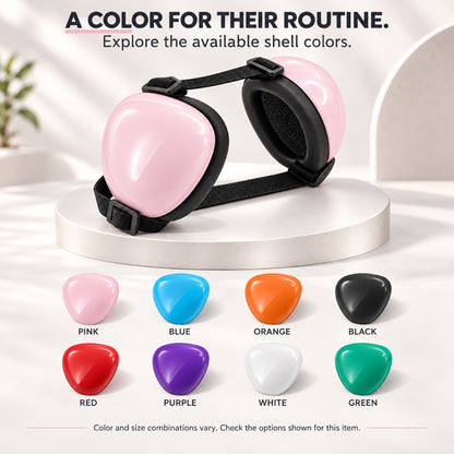 GAVPEPY ABS-Shell Adjustable Dog Ear Muffs, selected S, M and L sizes in Pink, Blue, Orange, Black, Red, Purple, White or Green, for covering canine ears during supervised noisy routines, home, travel, grooming and outdoor events image 7 - 6.jpg