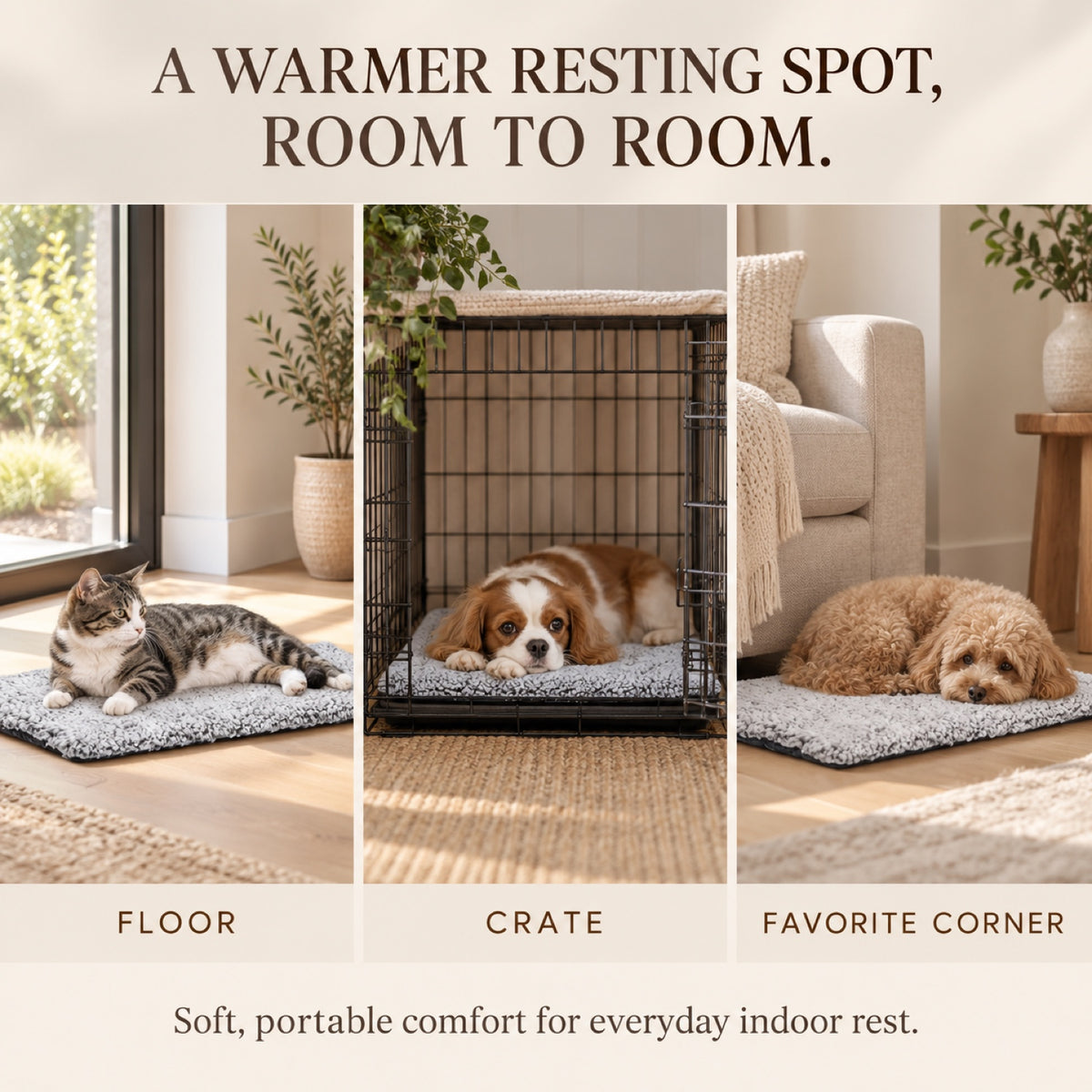 Reversible Self-Warming Pet Mat, 4 Sizes, By GAVPEPY image 7 - 6.jpg