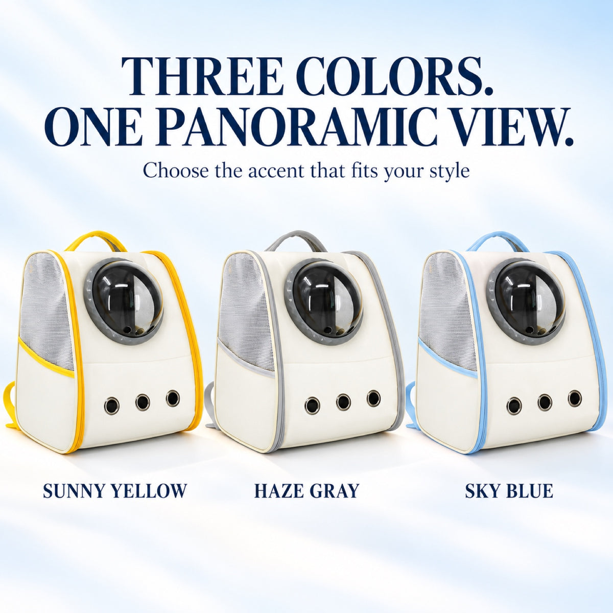 Space Capsule Foldable Pet Backpack, 3 Colors, By GAVPEPY image 7 - 6.jpg