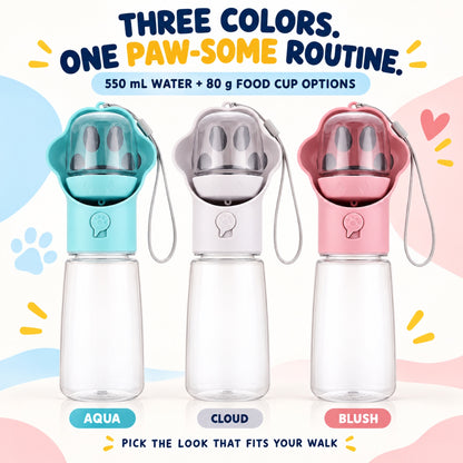 Pet Water and Food Bottle with 80 g Food Storage, By GAVPEPY image 7 - 6.jpg