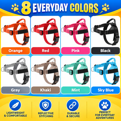 Lightweight Adjustable Nylon Dog Harness, 10 Colors and 5 Sizes, By GAVPEPY image 7 - 6.jpg