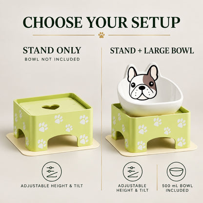 Adjustable Ceramic Pet Bowl Table, 2 Set Options, By GAVPEPY image 7 - 6.jpg