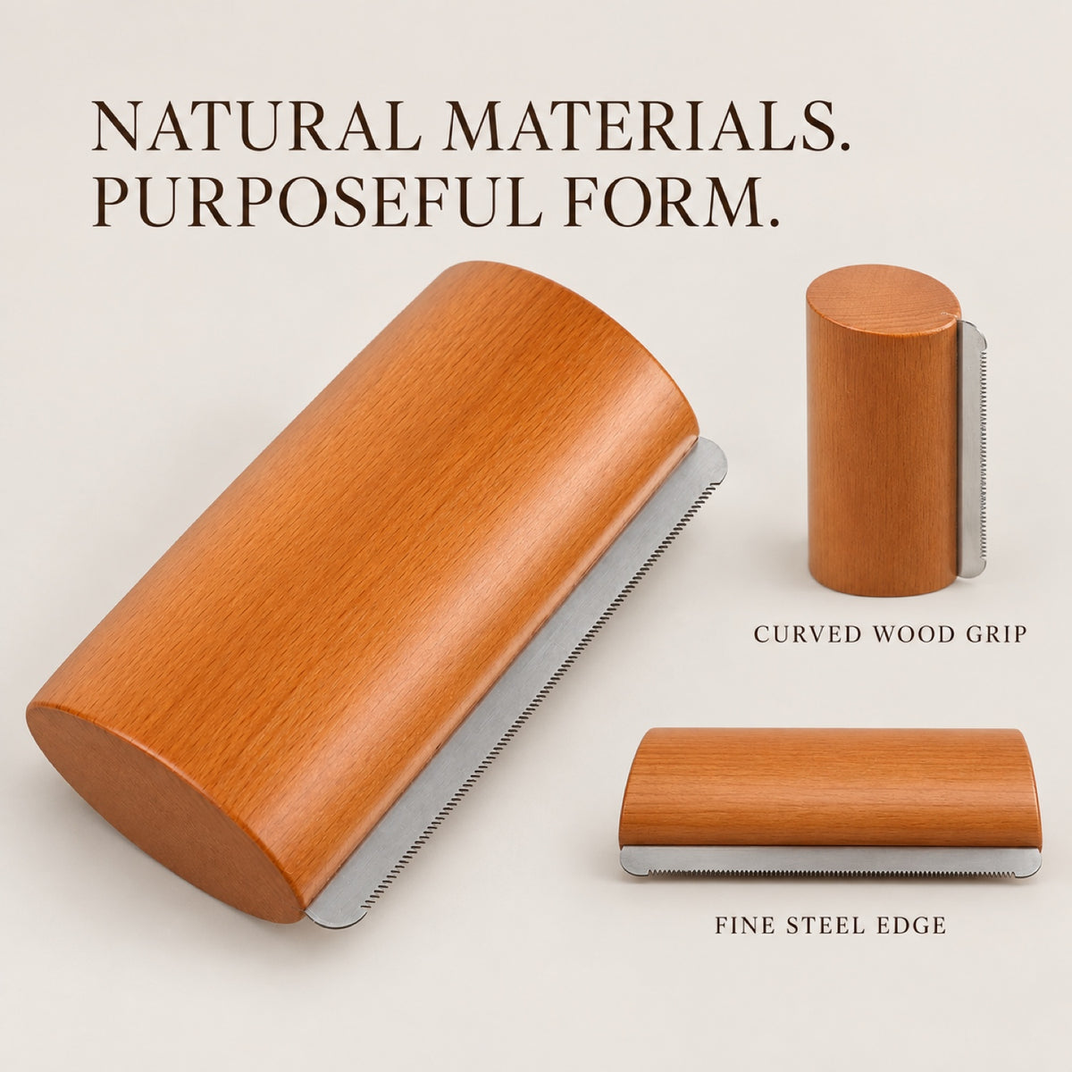 Beechwood Pet Shedding Blade with Stainless Steel Teeth, By GAVPEPY image 7 - 6.jpg