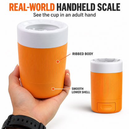 GAVPEPY ABS plastic Pet Paw Washer Cup, Sizes , Gray, Orange, for cleaning paws after outdoor walks; reusable cup with the selected color and size shown in the product photos; review the selected variant photo for details image 6 - 6.jpg