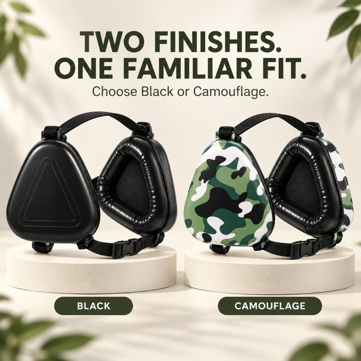GAVPEPY ABS-Shell Triangular Dog Ear Muffs, Black or Camouflage exterior choices, for covering canine ears during loud surroundings and supervised outings, grooming appointments, outdoor events, travel and home celebrations image 7 - 6.jpg