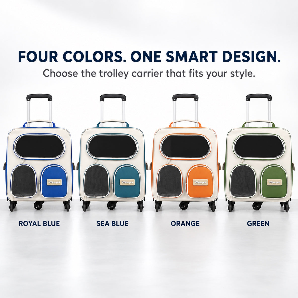 Large Rolling Pet Backpack with Trolley, 4 Colors, By GAVPEPY image 7 - 6.jpg