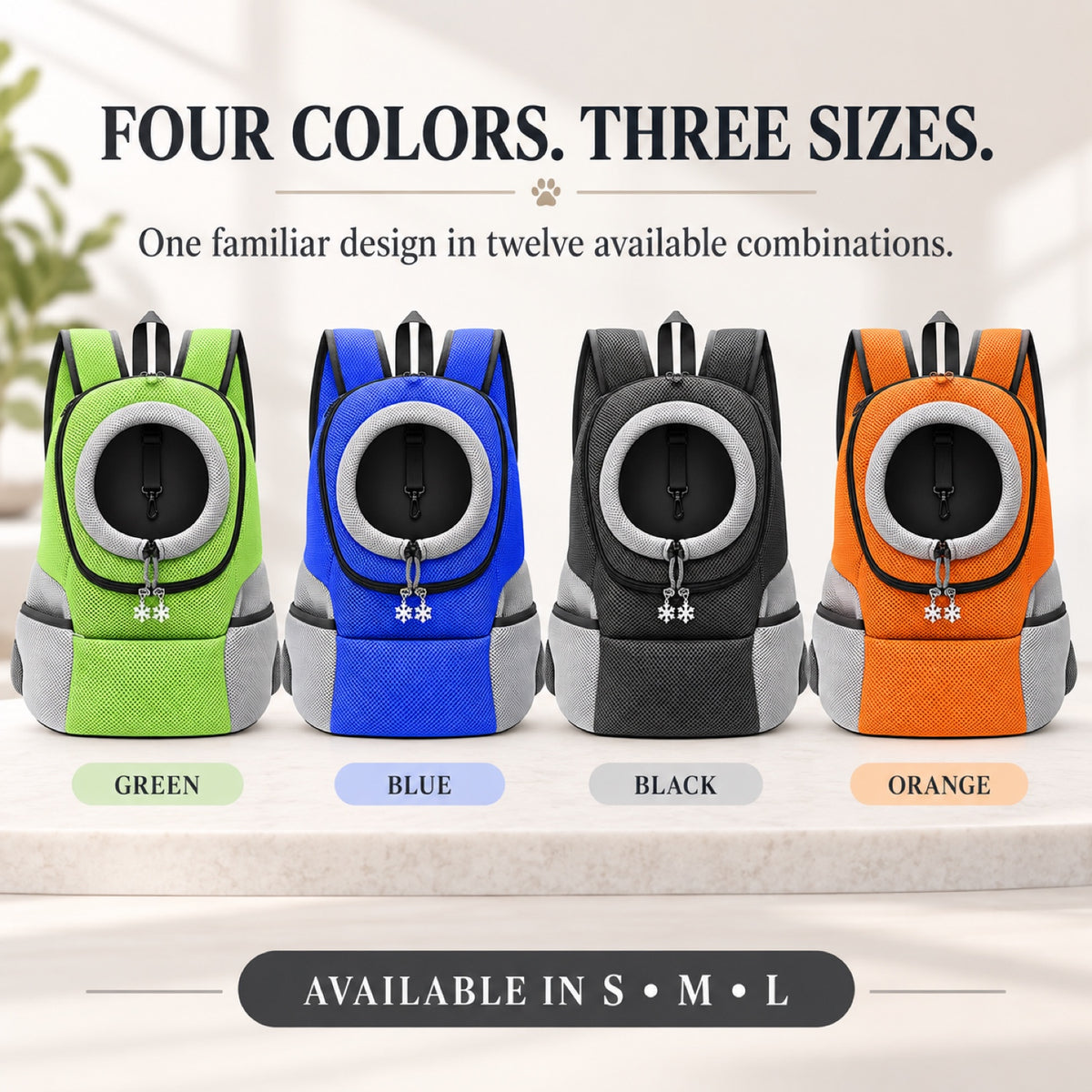 Front Pet Carrier Backpack, 3 Sizes, 4 Colors, By GAVPEPY image 7 - 6.jpg