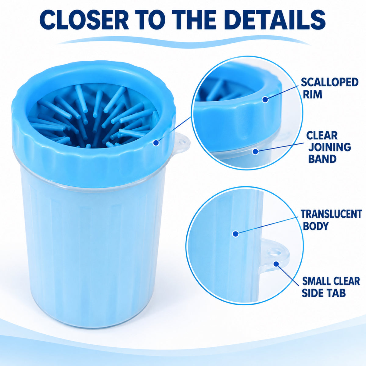 GAVPEPY Silicone Paw Washer Cup, Sizes L, S, Blue, Red, Green, for cleaning paws after outdoor walks; reusable cup with the selected color and size shown in the product photos; review the selected variant photo for details image 7 - 7.jpg
