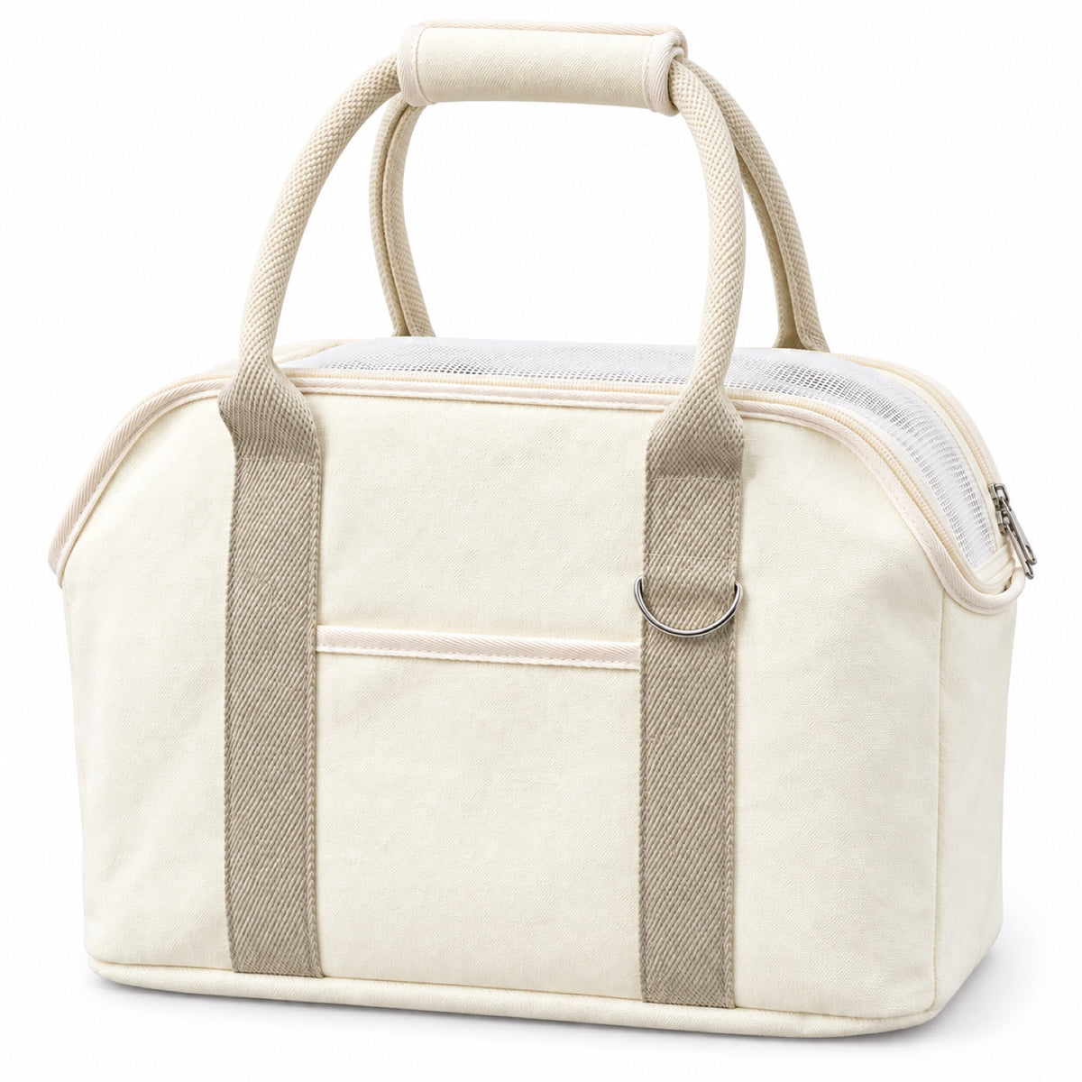 20 L Canvas Pet Tote Carrier, 2 Colors, By GAVPEPY image 9 - DPbackpack17-Ivory.jpg