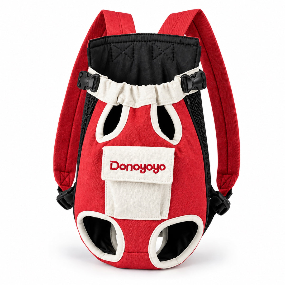 Four-Leg Pet Carrier Backpack, 3 Colors and 6 Sizes, By GAVPEPY image 13 - DPbackpack18-RedWhite-M.jpg