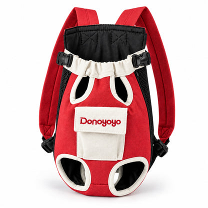 Four-Leg Pet Carrier Backpack, 3 Colors and 6 Sizes, By GAVPEPY image 17 - DPbackpack18-RedWhite-S.jpg
