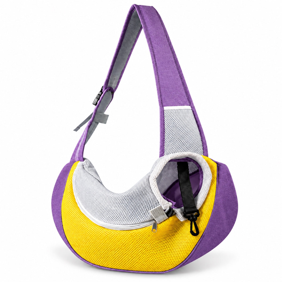 Mesh Pet Sling Carrier, 7 Colors and 2 Sizes, By GAVPEPY image 9 - DPbackpack20-Purple-SMALL-5JINMAX.jpg
