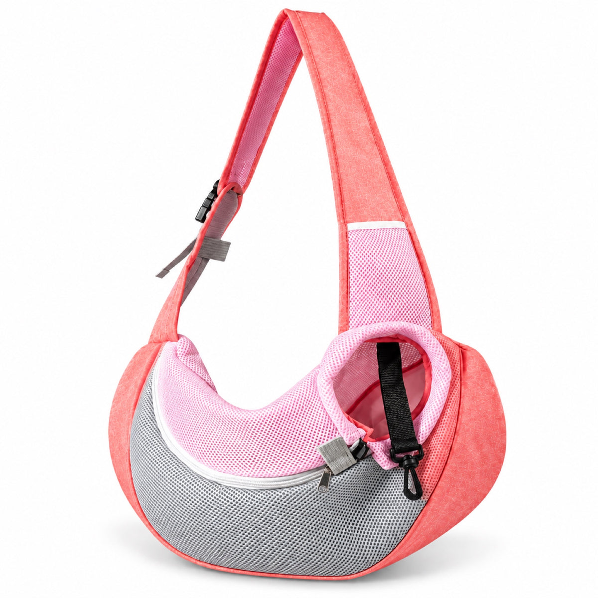 Mesh Pet Sling Carrier, 7 Colors and 2 Sizes, By GAVPEPY image 14 - DPbackpack20-WatermelonRed-SMALL-5JINMAX.jpg
