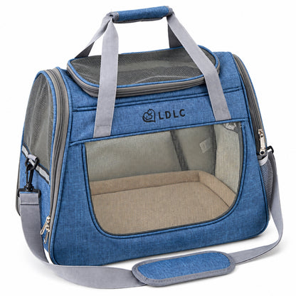 Large Convertible Pet Carrier Bag, 2 Sizes, 4 Colors, By GAVPEPY image 9 - DPbackpack22-DenimBlue-M-WithoutTrolley.jpg