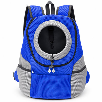 Front Pet Carrier Backpack, 3 Sizes, 4 Colors, By GAVPEPY image 13 - DPbackpack24-Blue-SMALL.jpg