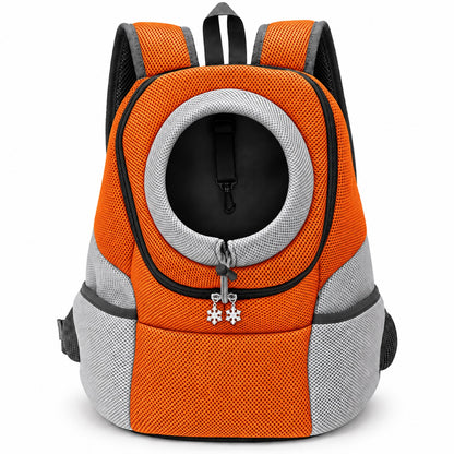 Front Pet Carrier Backpack, 3 Sizes, 4 Colors, By GAVPEPY image 17 - DPbackpack24-Orange-LARGE.jpg